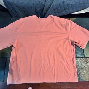 Adidas Tee Shirt Peach Boxy Fit Large